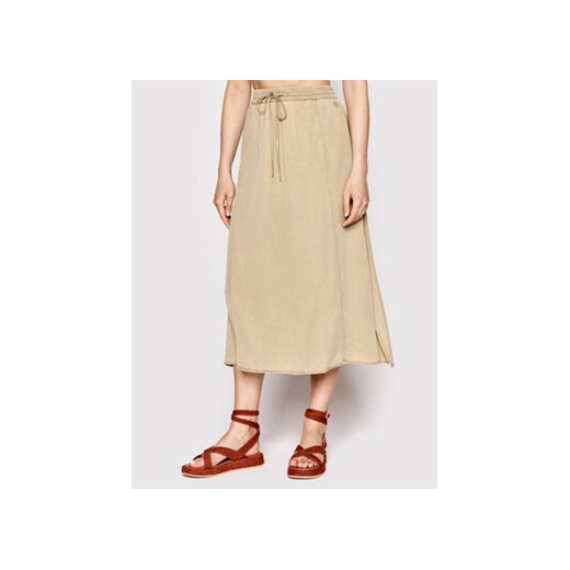 Tommy Hilfiger Spódnica midi WW0WW34103 Beżowy Relaxed Fit Tommy Hilfiger 46 wyprzedaż MODIVO