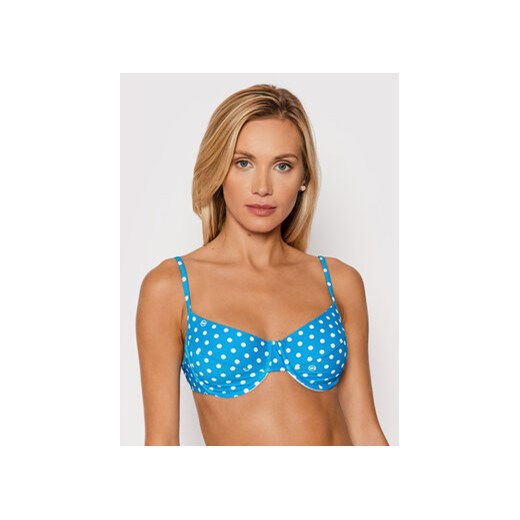 MICHAEL Michael Kors Góra od bikini MM8C618 Niebieski Michael Michael Kors XS promocja MODIVO
