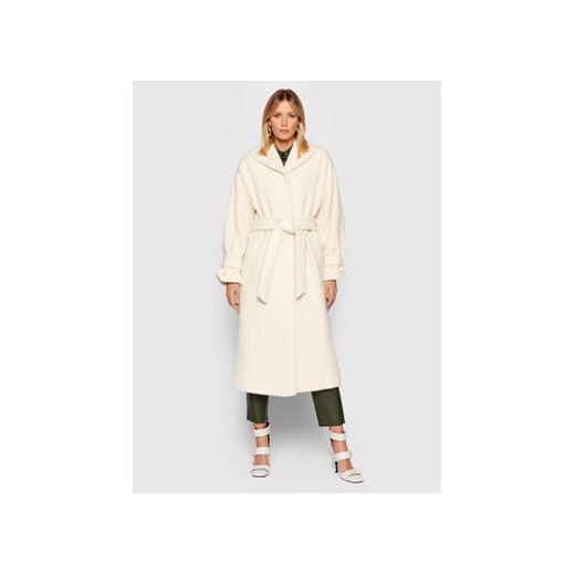 Custommade Płaszcz wełniany Idalene By Nbs 213547806 Beżowy Regular Fit Custommade L MODIVO