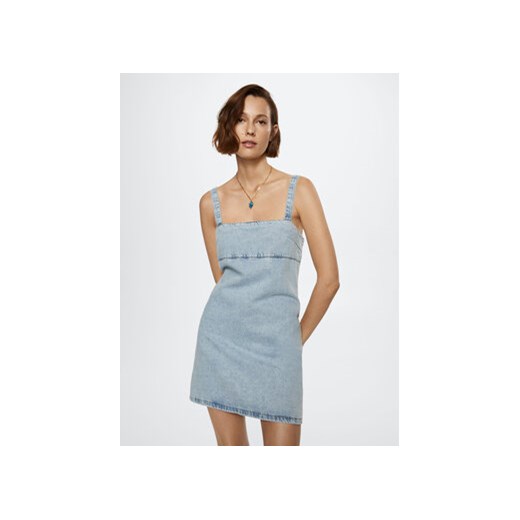 Mango Sukienka jeansowa Kyomi 27028643 Niebieski Regular Fit Mango L MODIVO