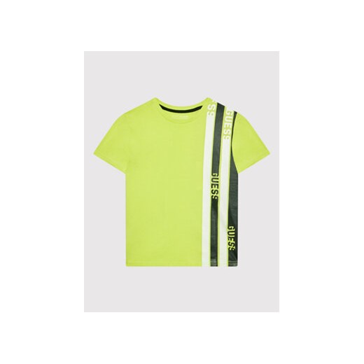 Guess T-Shirt L2RI31 K8HM0 Zielony Regular Fit Guess 12Y okazja MODIVO