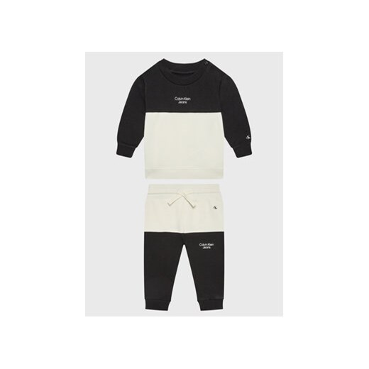 Calvin Klein Jeans Dres Colour Block IN0IN00020 Kolorowy Regular Fit 74 promocyjna cena MODIVO