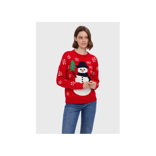 Sweter damski Vero Moda casual z okrągłym dekoltem