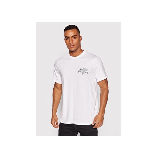 Armani Exchange T-Shirt 6LZTHE ZJ5LZ 1100 Biały Regular Fit Armani Exchange S MODIVO