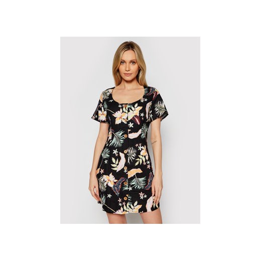Roxy Sukienka letnia All Eyes On Love ERJWD03556 Czarny Regular Fit XS okazyjna cena MODIVO