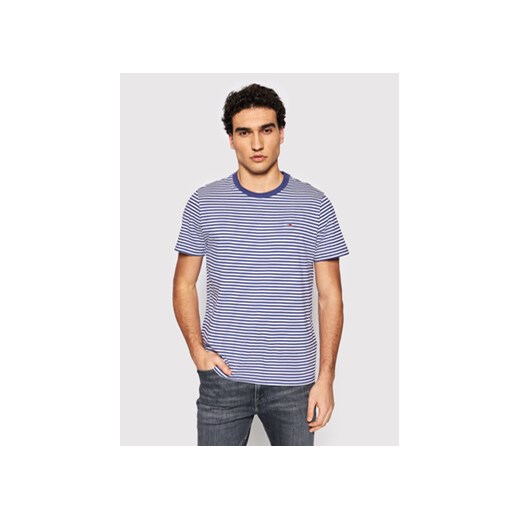 Tommy Jeans T-Shirt Classics DM0DM05515 Fioletowy Regular Fit Tommy Jeans S wyprzedaż MODIVO