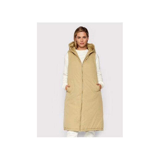 NA-KD Kamizelka 1018-007251-0052-581 Beżowy Regular Fit ze sklepu MODIVO w kategorii Kamizelki damskie - zdjęcie 152652304