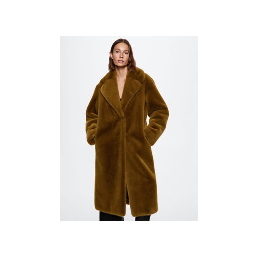 Mango Futro Chilly 37018253 Brązowy Relaxed Fit Mango XXS okazyjna cena MODIVO