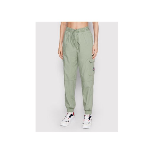 Tommy Jeans Joggery Betsy Cargo DW0DW13090 Zielony Relaxed Fit Tommy Jeans M promocja MODIVO