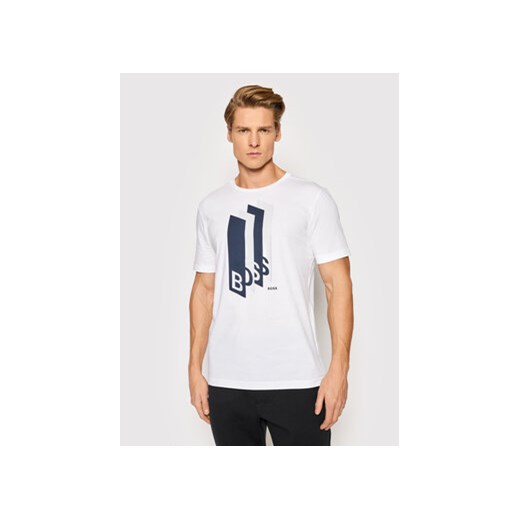 Boss T-Shirt Tee 2 50462873 Biały Regular Fit S promocyjna cena MODIVO