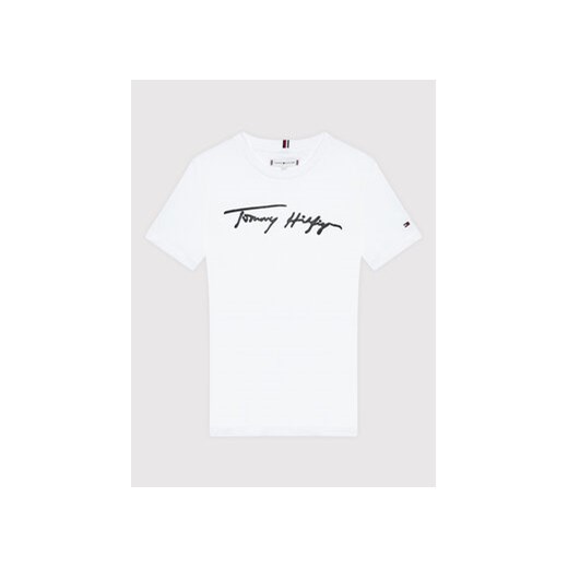 Tommy Hilfiger T-Shirt Unisex Script KS0KS00174 D Biały Regular Fit Tommy Hilfiger 14 MODIVO promocja