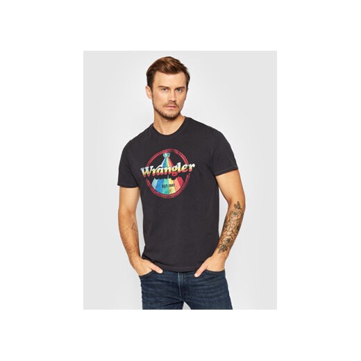 Wrangler T-Shirt Rainbow W7J9D3100 Czarny Regular Fit Wrangler XXL MODIVO