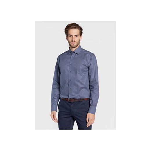 Eton Koszula 100003549 Granatowy Slim Fit Eton 43 wyprzedaż MODIVO