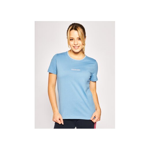 Calvin Klein T-Shirt Regular Fit Small Logo Tee K20K201853 Niebieski Regular Fit Calvin Klein XS wyprzedaż MODIVO