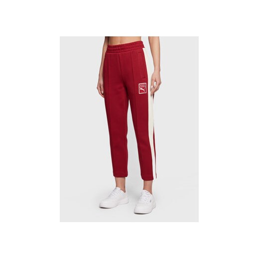 Puma Spodnie dresowe VOGUE 536695 Czerwony Regular Fit Puma S okazyjna cena MODIVO