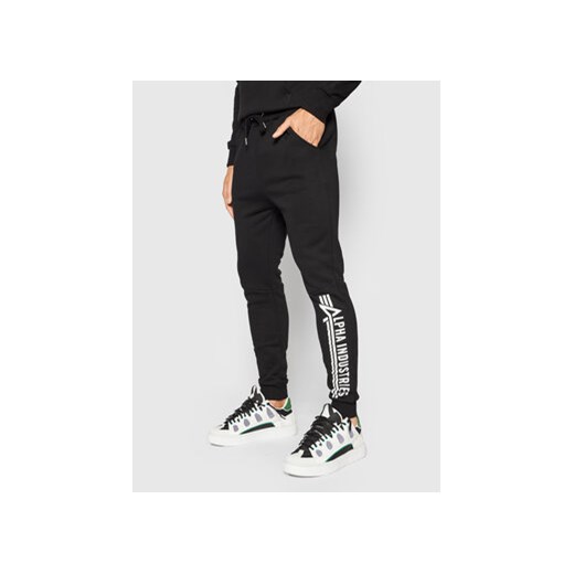 Alpha Industries Spodnie dresowe Jogger 118364 Czarny Regular Fit Alpha Industries XL MODIVO