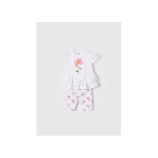 Mayoral Komplet bluzka i legginsy 1719 Biały Regular Fit Mayoral 12M MODIVO