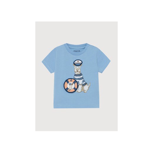 Mayoral T-Shirt 1007 Niebieski Regular Fit Mayoral 12M promocyjna cena MODIVO