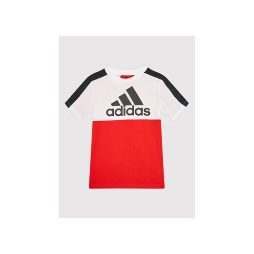 adidas T-Shirt B Cb Logo HC5648 Czerwony Regular Fit 15_16Y MODIVO