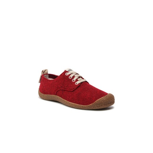 Keen Półbuty Mosey Derby 1026809 Czerwony ze sklepu MODIVO w kategorii Półbuty damskie - zdjęcie 152688440