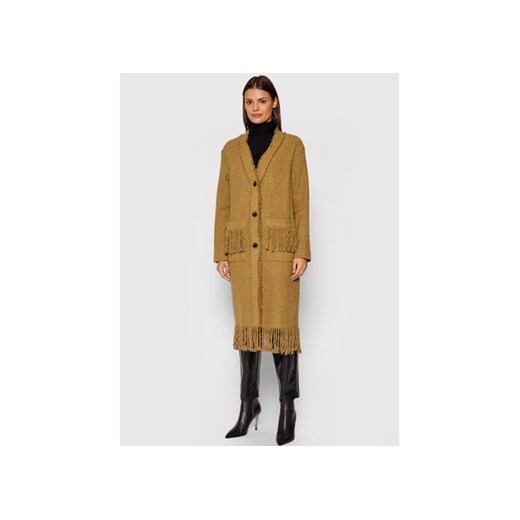 Pinko Płaszcz przejściowy Tweed Boucle 1G16HL 8580 Brązowy Regular Fit Pinko 40 MODIVO