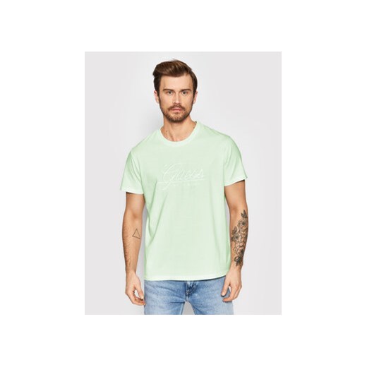 Guess T-Shirt Barry M2GI60 I3Z00 Zielony Regular Fit Guess S MODIVO wyprzedaż