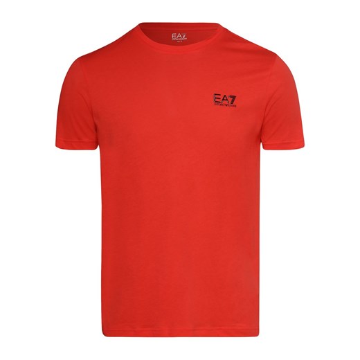 EA7 Emporio Armani T-shirt męski Mężczyźni Bawełna czerwony nadruk XXXL vangraaf