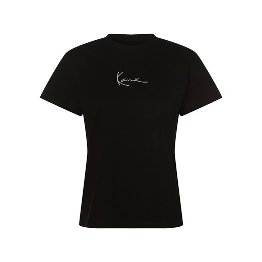 Karl Kani T-shirt damski Kobiety Bawełna czarny jednolity ze sklepu vangraaf w kategorii Bluzki damskie - zdjęcie 152696424