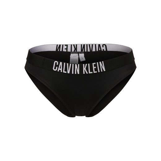 Calvin Klein Damskie slipki od bikini Kobiety Sztuczne włókno czarny jednolity ze sklepu vangraaf w kategorii Stroje kąpielowe - zdjęcie 152696650