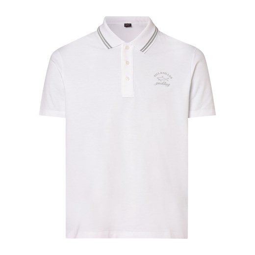 Paul & Shark Męska koszulka polo Mężczyźni Bawełna biały jednolity Paul & Shark XXL vangraaf