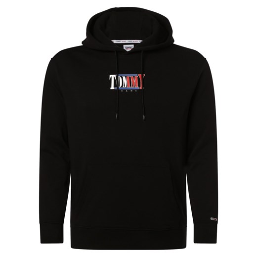 Tommy Jeans Męska bluza z kapturem – Big & Tall Mężczyźni Bawełna czarny Tommy Jeans XXL vangraaf