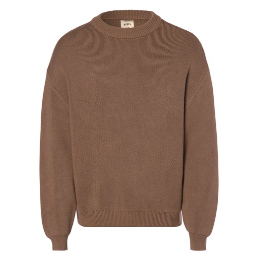 Redefined Rebel Sweter – RRBastian Mężczyźni Bawełna brązowy jednolity Redefined Rebel M vangraaf