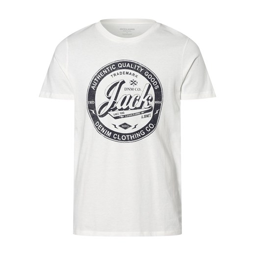 Jack & Jones T-shirt – JJEJeans Mężczyźni Bawełna biały nadruk Jack & Jones M vangraaf