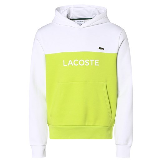 Lacoste Męska bluza z kapturem Mężczyźni biały nadruk Lacoste 5 vangraaf