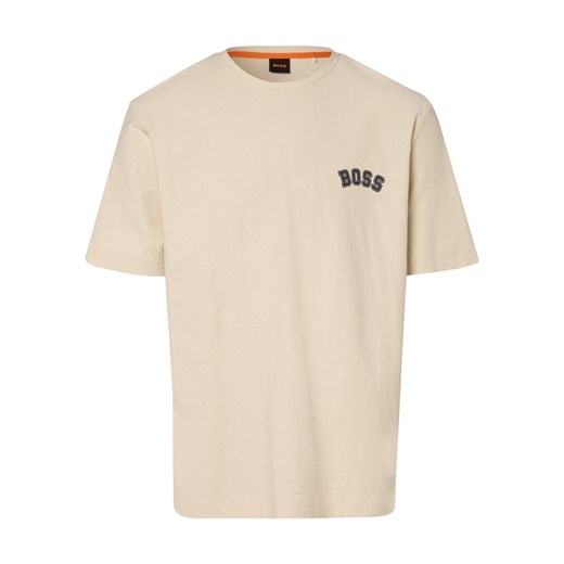 BOSS Orange T-shirt – T-Prep Mężczyźni Bawełna piaskowy nadruk L vangraaf