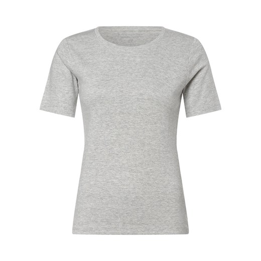 brookshire T-shirt damski Kobiety Bawełna szary jednolity ze sklepu vangraaf w kategorii Bluzki damskie - zdjęcie 152699644
