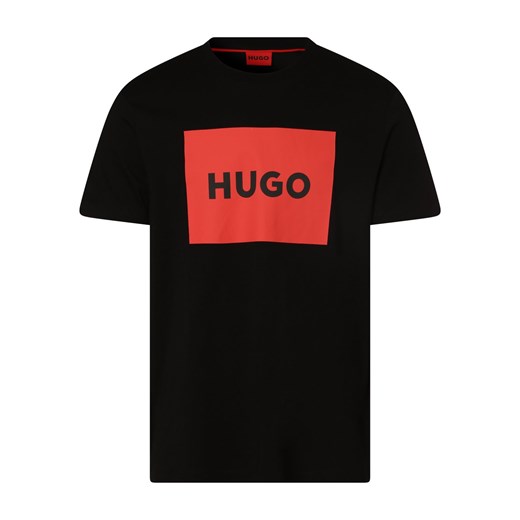 HUGO T-shirt damski Kobiety Bawełna czarny nadruk ze sklepu vangraaf w kategorii T-shirty męskie - zdjęcie 152699934