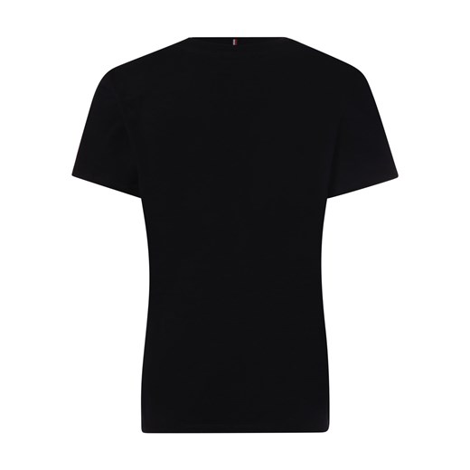 Tommy Hilfiger T-shirt damski Kobiety Bawełna granatowy jednolity ze sklepu vangraaf w kategorii Bluzki damskie - zdjęcie 152699944
