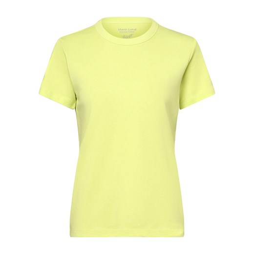 Marie Lund T-shirt damski Kobiety Bawełna cytrynowy jednolity ze sklepu vangraaf w kategorii Bluzki damskie - zdjęcie 152700371