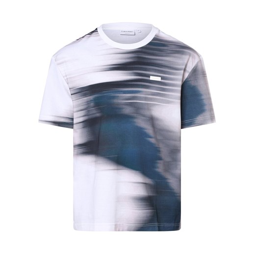 Calvin Klein T-shirt męski Mężczyźni Bawełna biały wzorzysty Calvin Klein M vangraaf