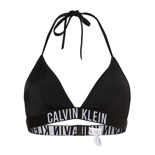 Calvin Klein Damska góra od bikini Kobiety czarny jednolity ze sklepu vangraaf w kategorii Stroje kąpielowe - zdjęcie 152700571