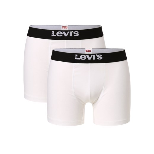 Levi's Obcisłe bokserki pakowane po 2 szt. Mężczyźni Bawełna biały jednolity ze sklepu vangraaf w kategorii Majtki męskie - zdjęcie 152702044