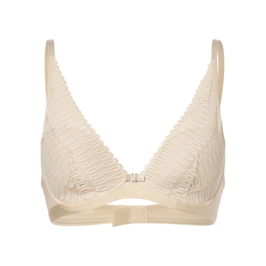 Triumph Damski biustonosz z fiszbinami Kobiety Sztuczne włókno piaskowy jednolity ze sklepu vangraaf w kategorii Biustonosze - zdjęcie 152702053