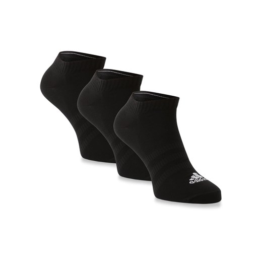 adidas Sportswear Damskie skarpety do obuwia sportowego pakowane po 3 szt. Kobiety Bawełna czarny jednolity ze sklepu vangraaf w kategorii Skarpetki damskie - zdjęcie 152703073