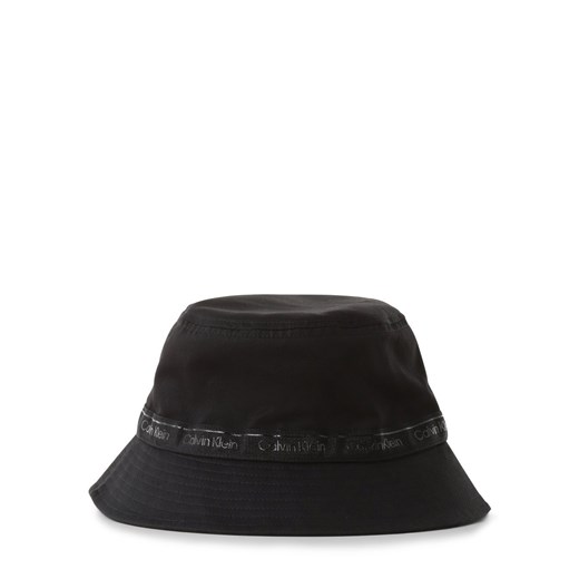 Calvin Klein Damski bucket hat Kobiety Bawełna czarny jednolity ze sklepu vangraaf w kategorii Kapelusze damskie - zdjęcie 152703342
