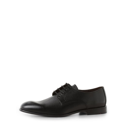 Lloyd Męskie buty sznurowane ze skóry Mężczyźni skóra czarny jednolity ze sklepu vangraaf w kategorii Buty eleganckie męskie - zdjęcie 152703733