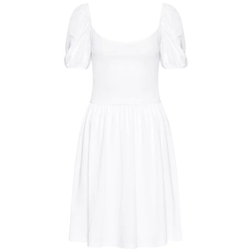 NA-KD Sukienka letnia Ballon Sleeve 1018-006867-001-003 Biały Regular Fit XS MODIVO