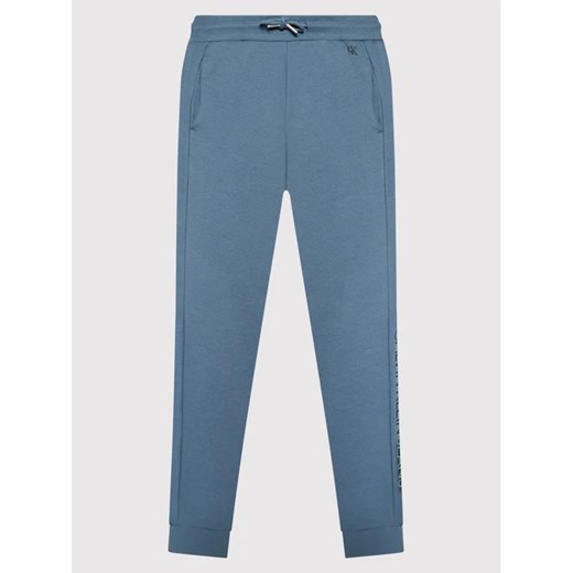 Calvin Klein Jeans Spodnie dresowe Institutional Spray IB0IB00922 Niebieski 12Y wyprzedaż MODIVO