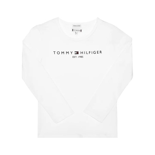 Tommy Hilfiger Bluzka Essential Tee KG0KG05247 M Biały Regular Fit Tommy Hilfiger 7Y okazja MODIVO