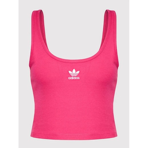 adidas Top adicolor Essentials HG6164 Różowy Slim Fit 40 MODIVO